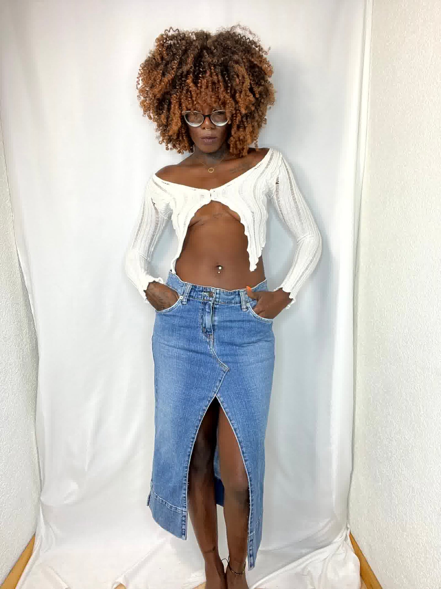 Jupe Charlie en jeans