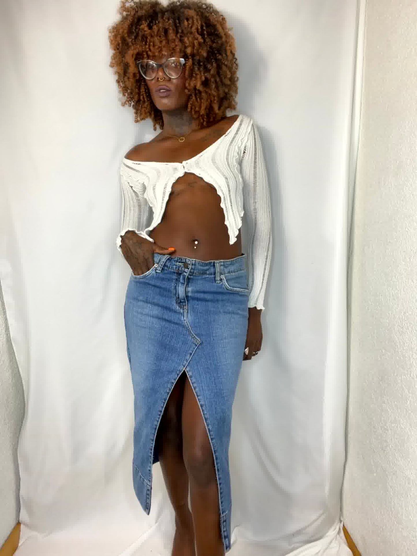 Jupe Charlie en jeans
