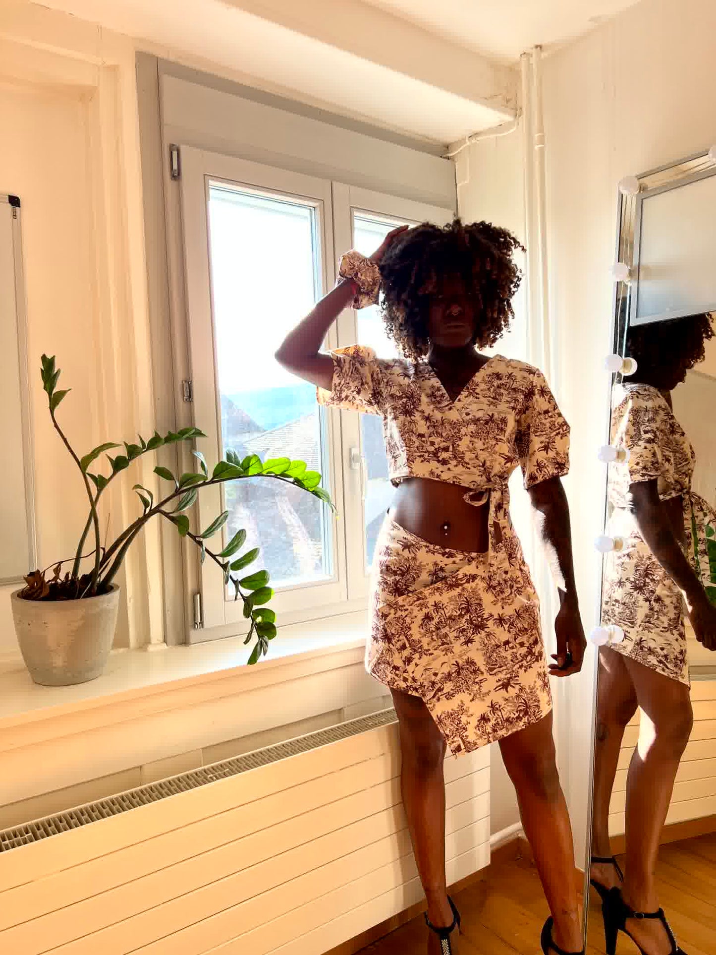 Ensemble Camille Asymétrique + Chouchou assorti