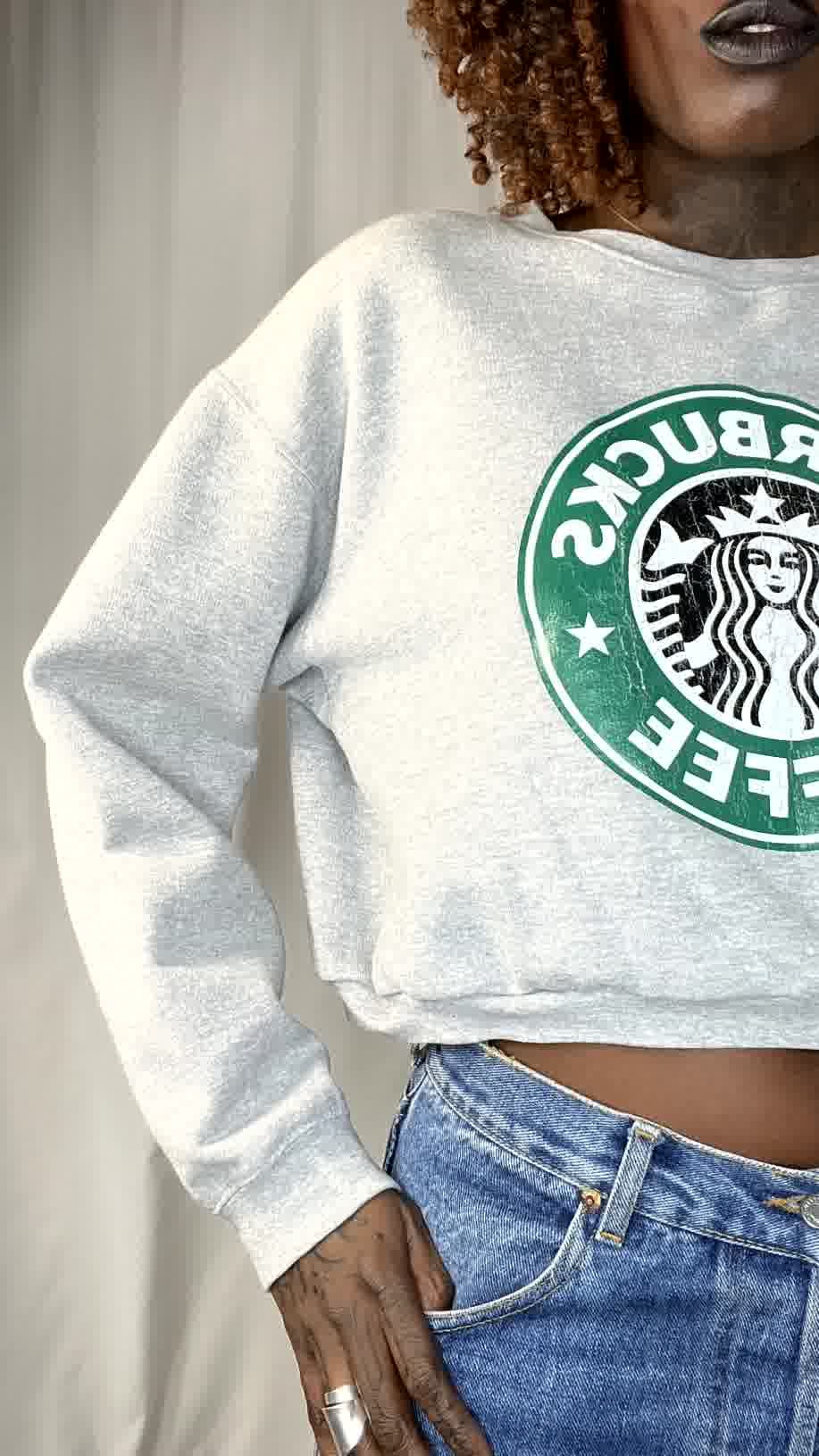 Sweat Upcyclé Starbucks