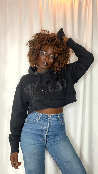 Hoodie upcyclé avec son chouchou