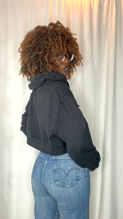 Hoodie upcyclé avec son chouchou