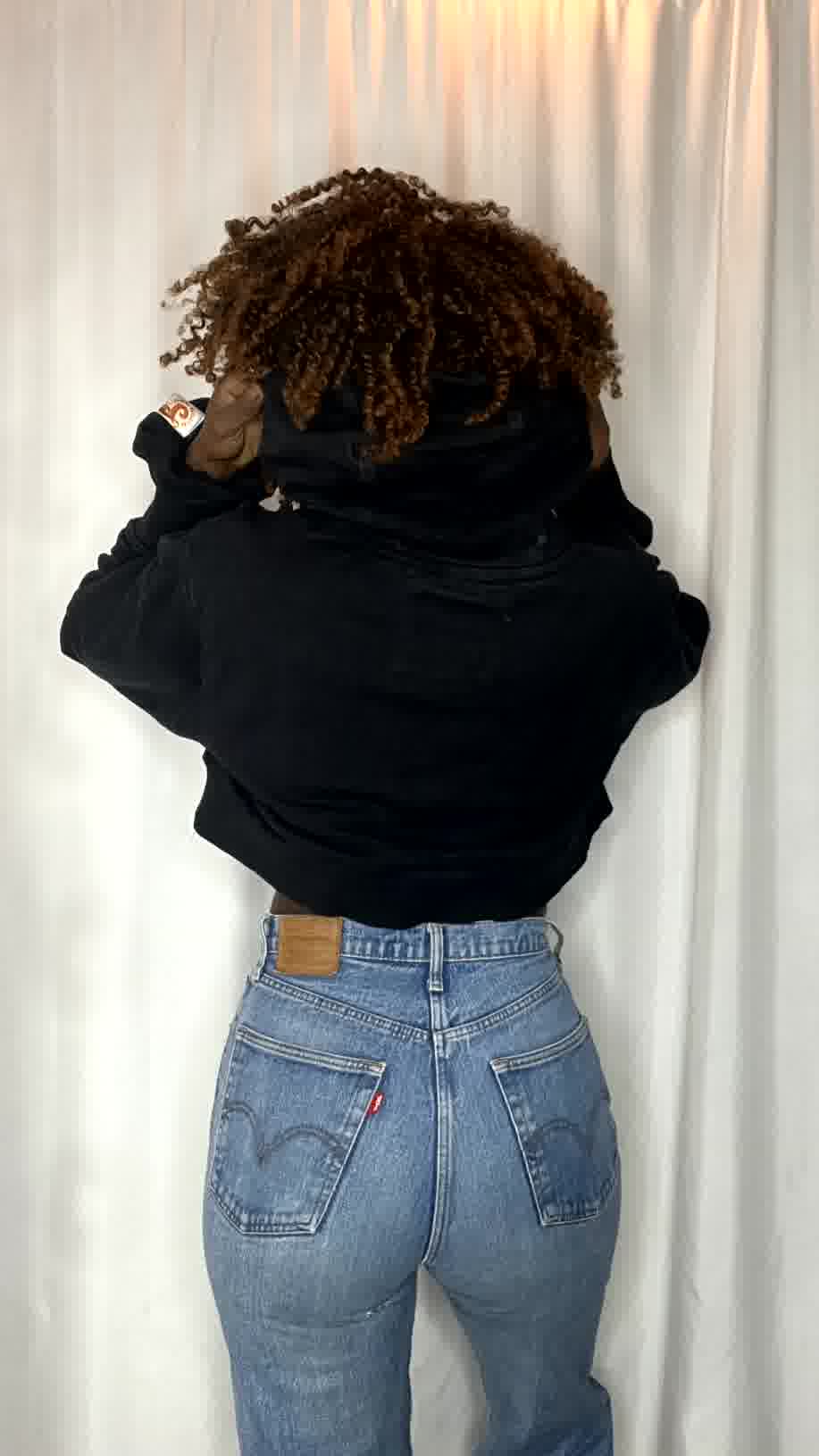 Hoodie upcyclé avec son chouchou